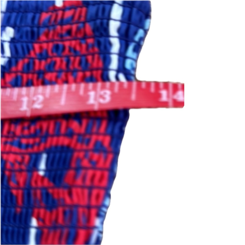 🆕 Classic Prep Hadley Mid-Dress. Fish Print. Smock Top with Tie Straps. Cotton - Picture 8 of 10